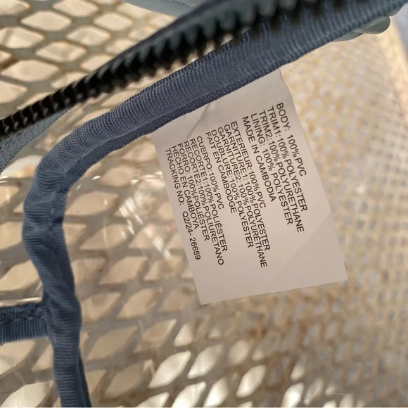 NWT Steve Madden woman's transparent cosmetic bag size medium/ Large - Picture 9 of 9